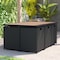 Flash Furniture 7 Piece Natural/Black Modular Patio Set & Cushions TW-3WBE00-NAT-GG - alternate 2